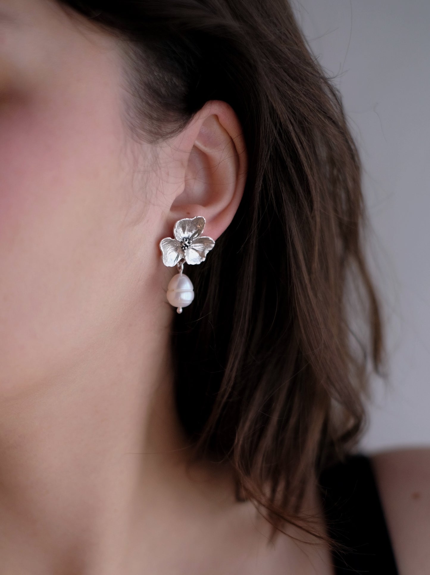 Earrings "Fialka"