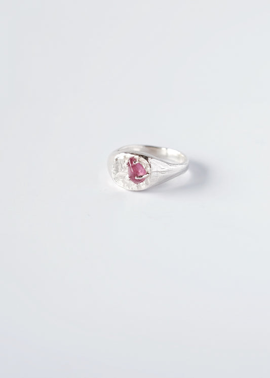 Siegelring mit rosa Turmalin