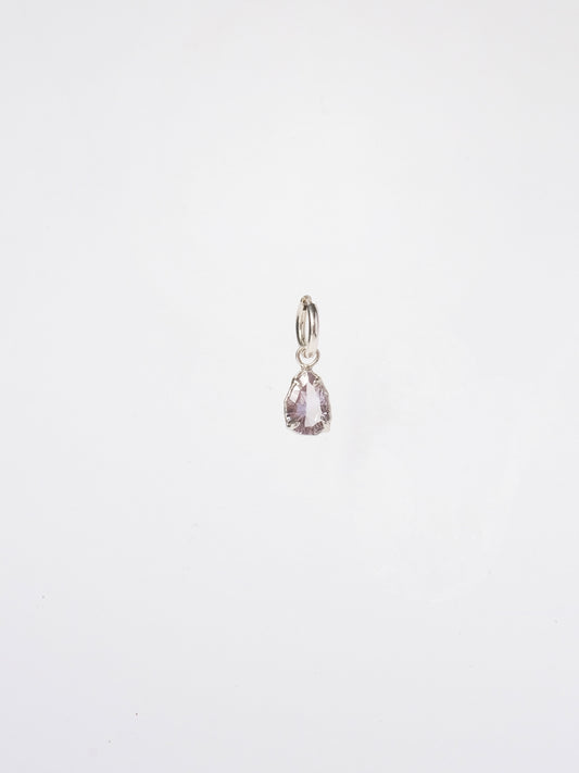 Mono Earring with Large Amethyst