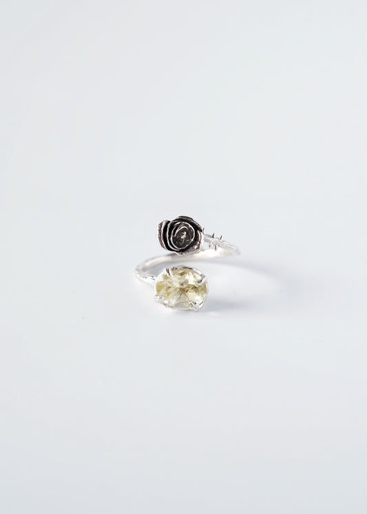 Ring mit Rose und Citrin