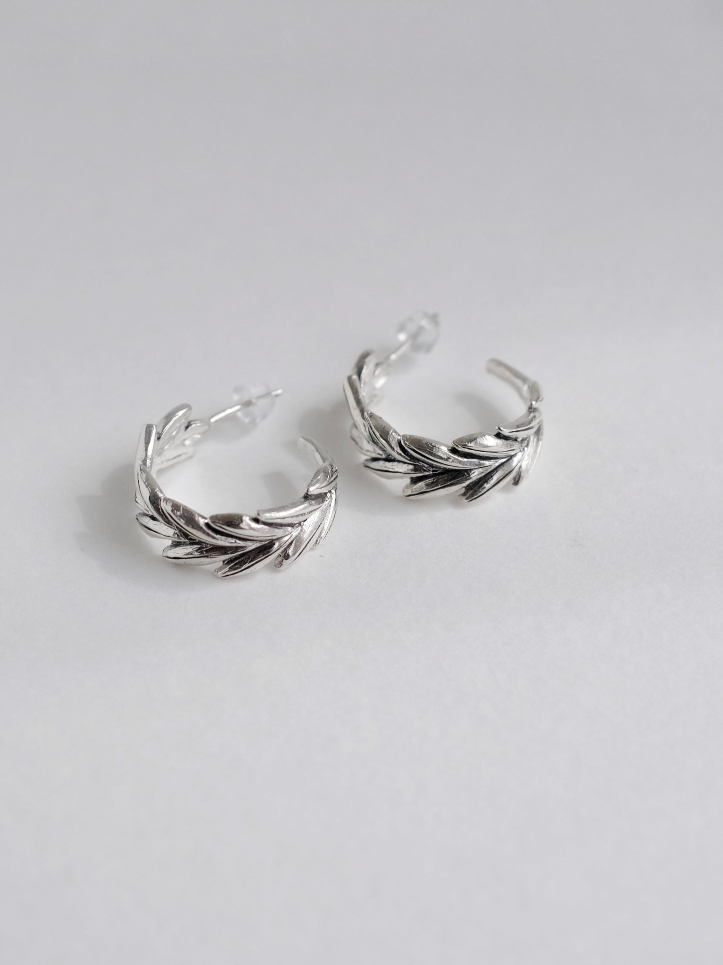 Earrings "Wheat" circle