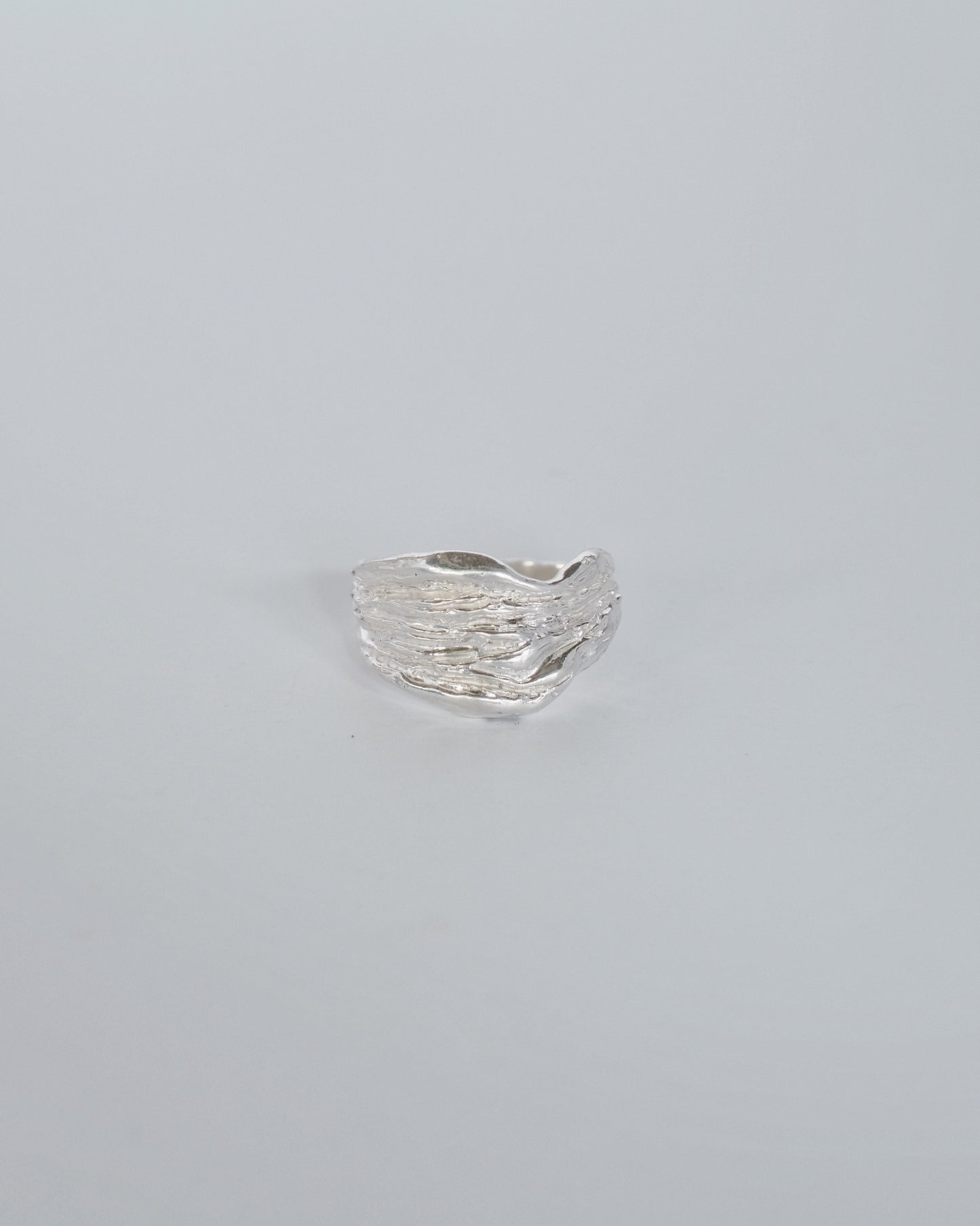 Ring "Khvylya" - Wave Sterling Silver Signet Ring