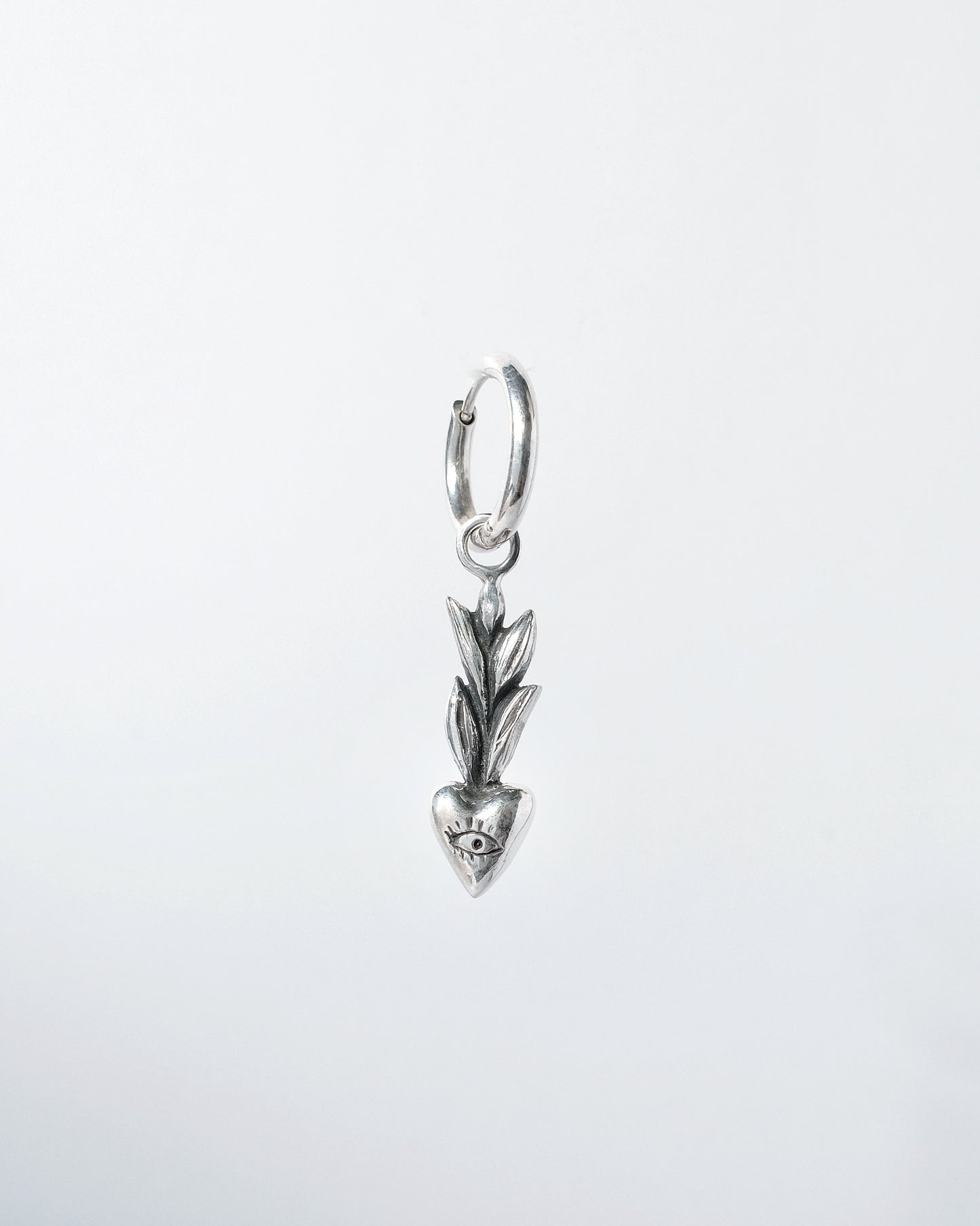 "Pshenytsia z Sertsya" — Sterling Silver Wheat Earrings | Mono or Pair