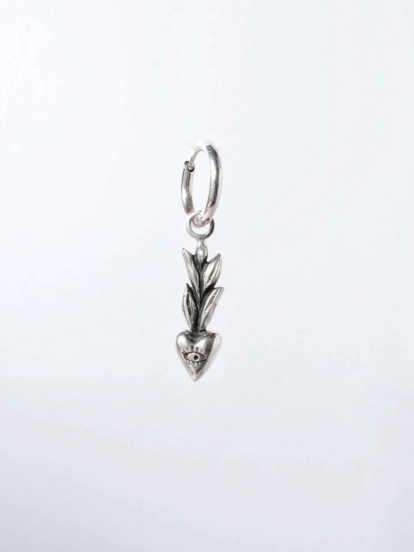"Pshenytsia z Sertsya" — Sterling Silver Wheat Earrings | Mono or Pair