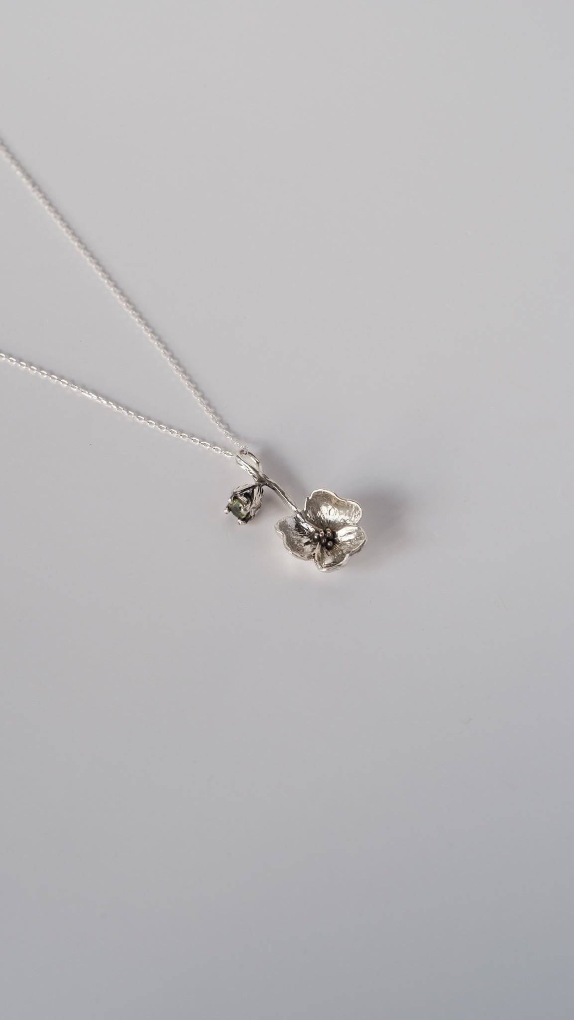 Anhänger "Kvitka" - Sterlingsilber Blume