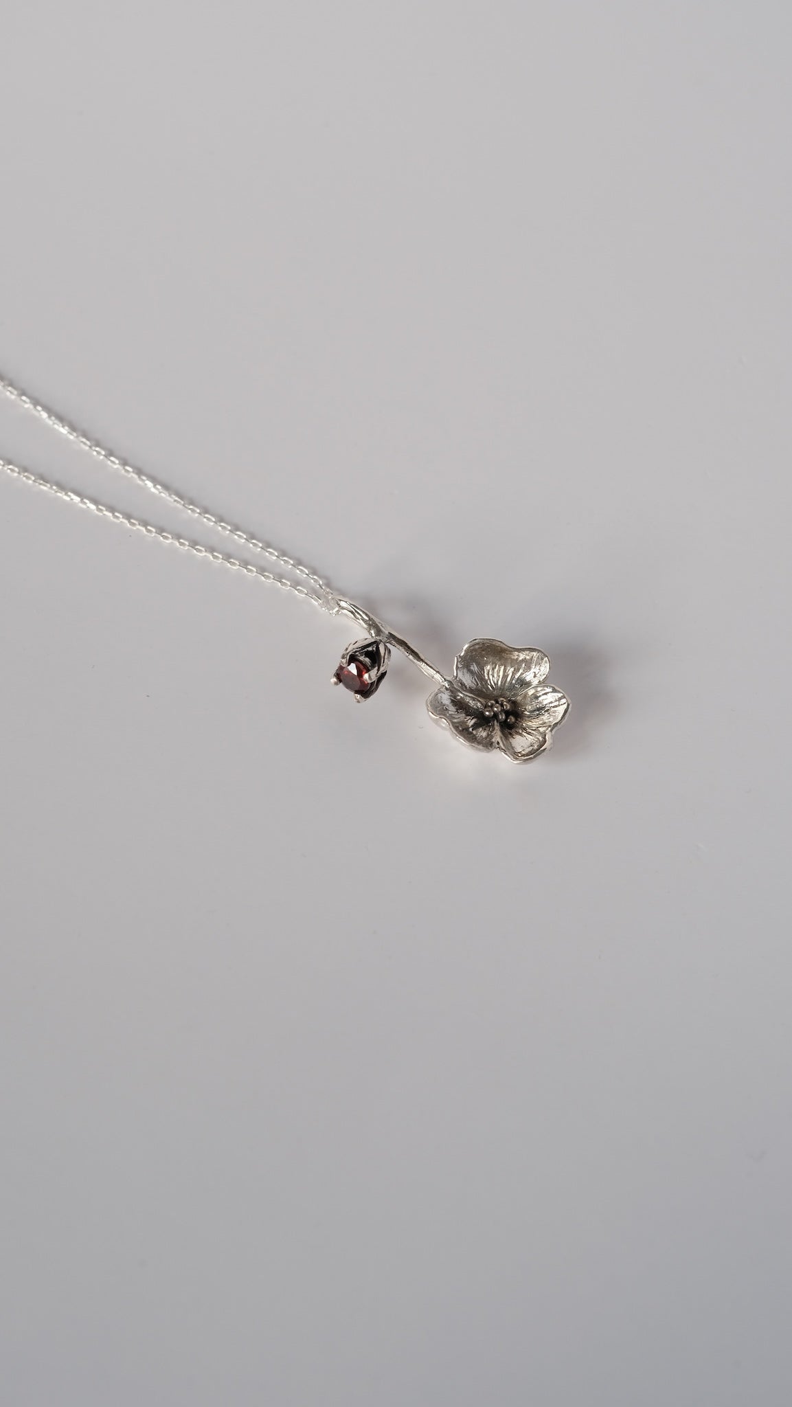 Anhänger "Kvitka" - Sterlingsilber Blume