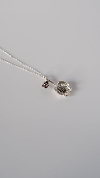 Anhänger "Kvitka" - Sterlingsilber Blume
