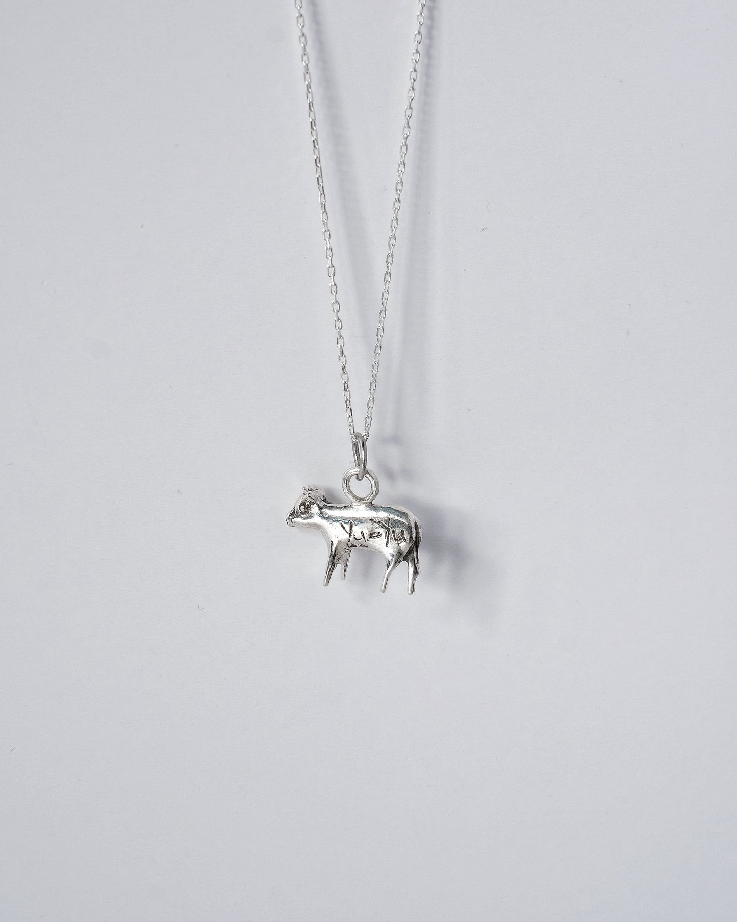 Anhänger "Moo-Moo" - Halskette mit Kuh-Charm aus Sterlingsilber