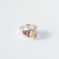 Ring with Citrine and Tourmaline
