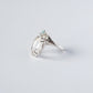 Ring mit großem Quarz und Apatit
