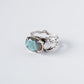 Ring mit großem Labradorit