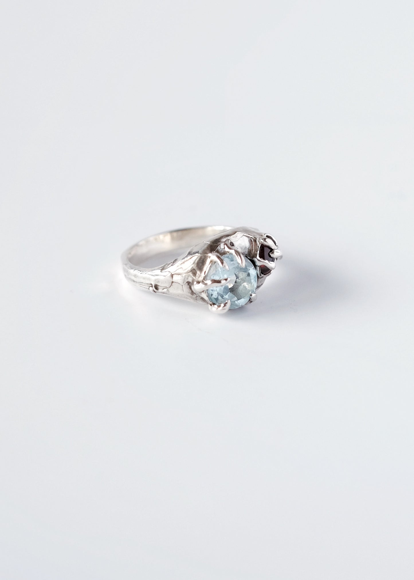Ring with Topaz and Garnet