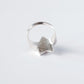 Ring Little Star with Smoky Quartz