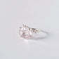Ring mit großem rosa Amethyst