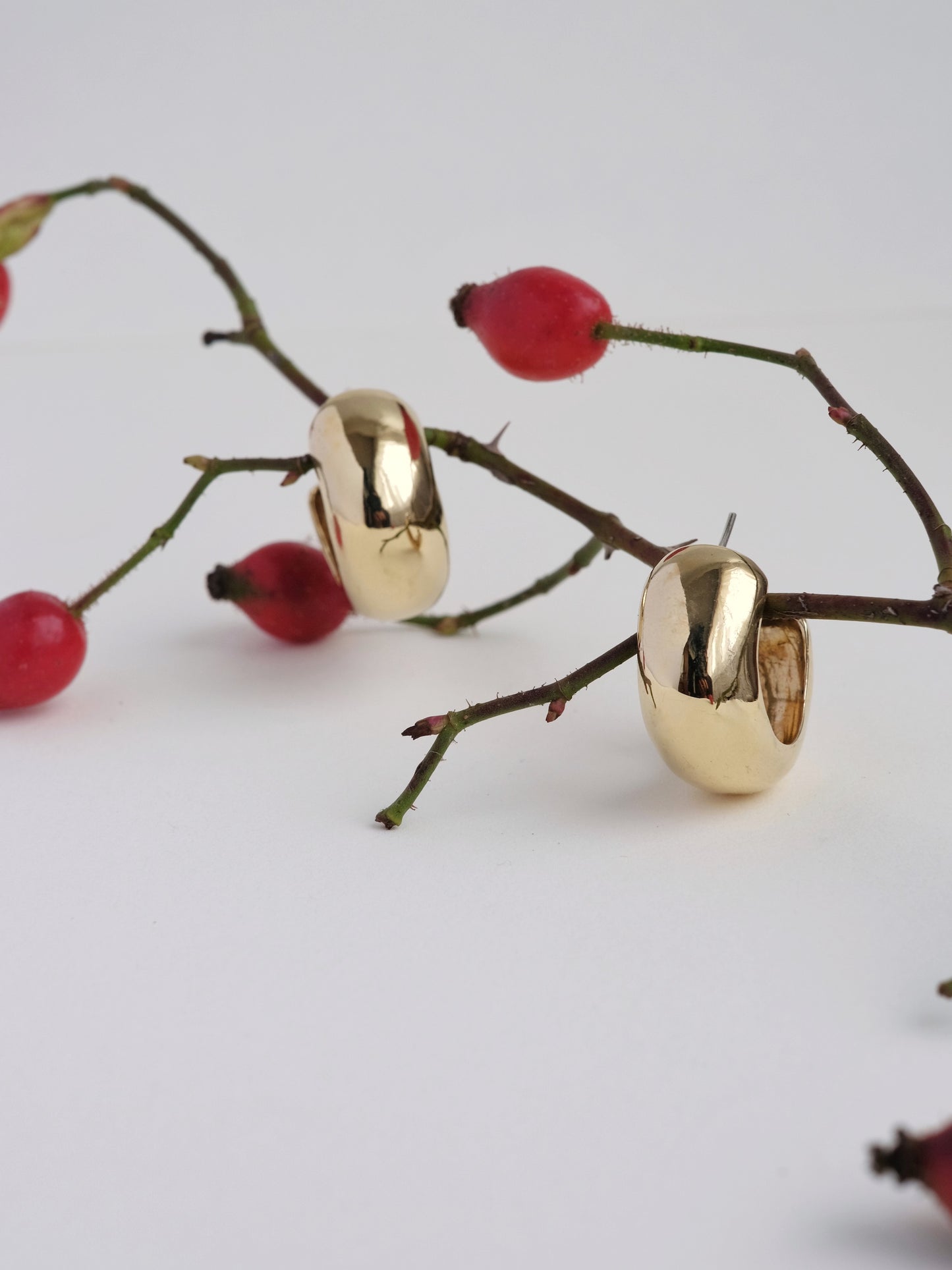 Earrings "Bulbi" brass