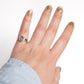 Ring with Chalcedony and Tourmaline