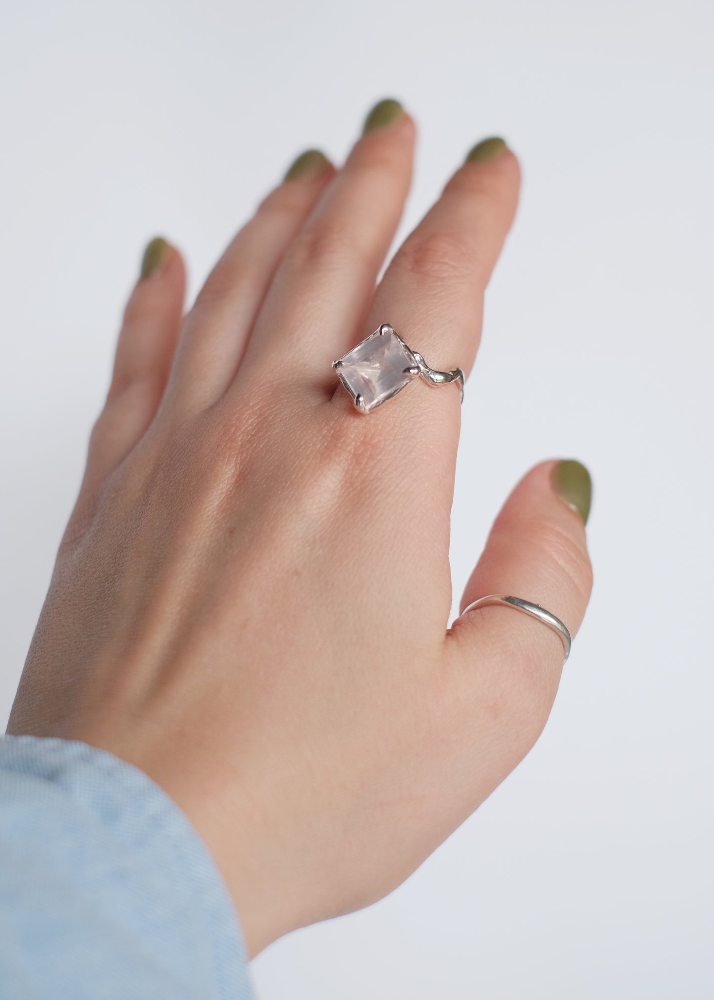 Ring mit Rosenquarz