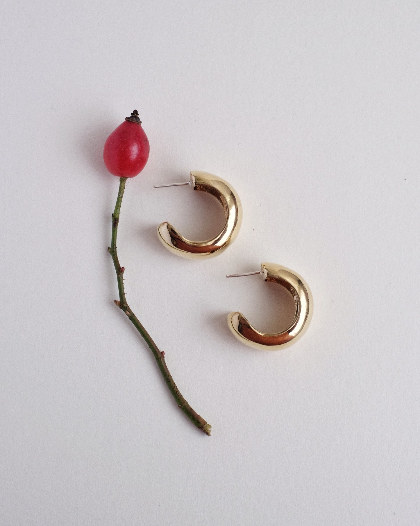 Earrings "Bulbi" brass