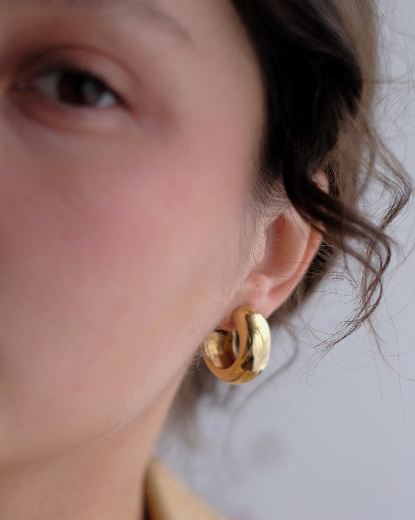 Earrings "Bulbi" brass