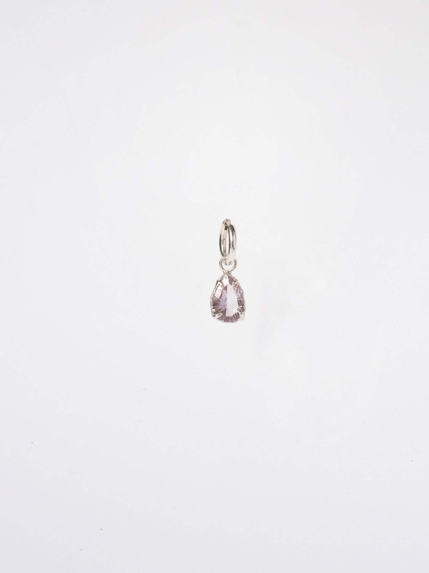 Mono Earring with Large Amethyst
