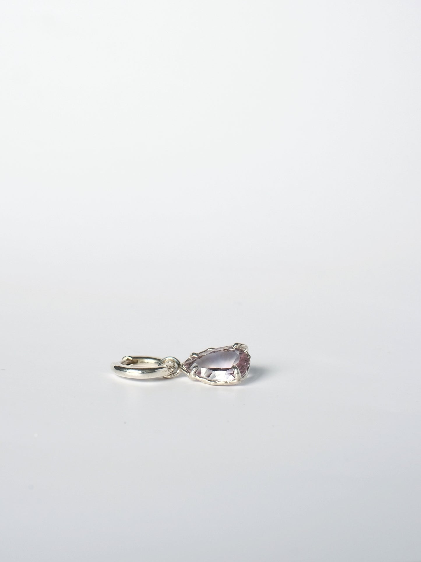Mono Earring with Large Amethyst
