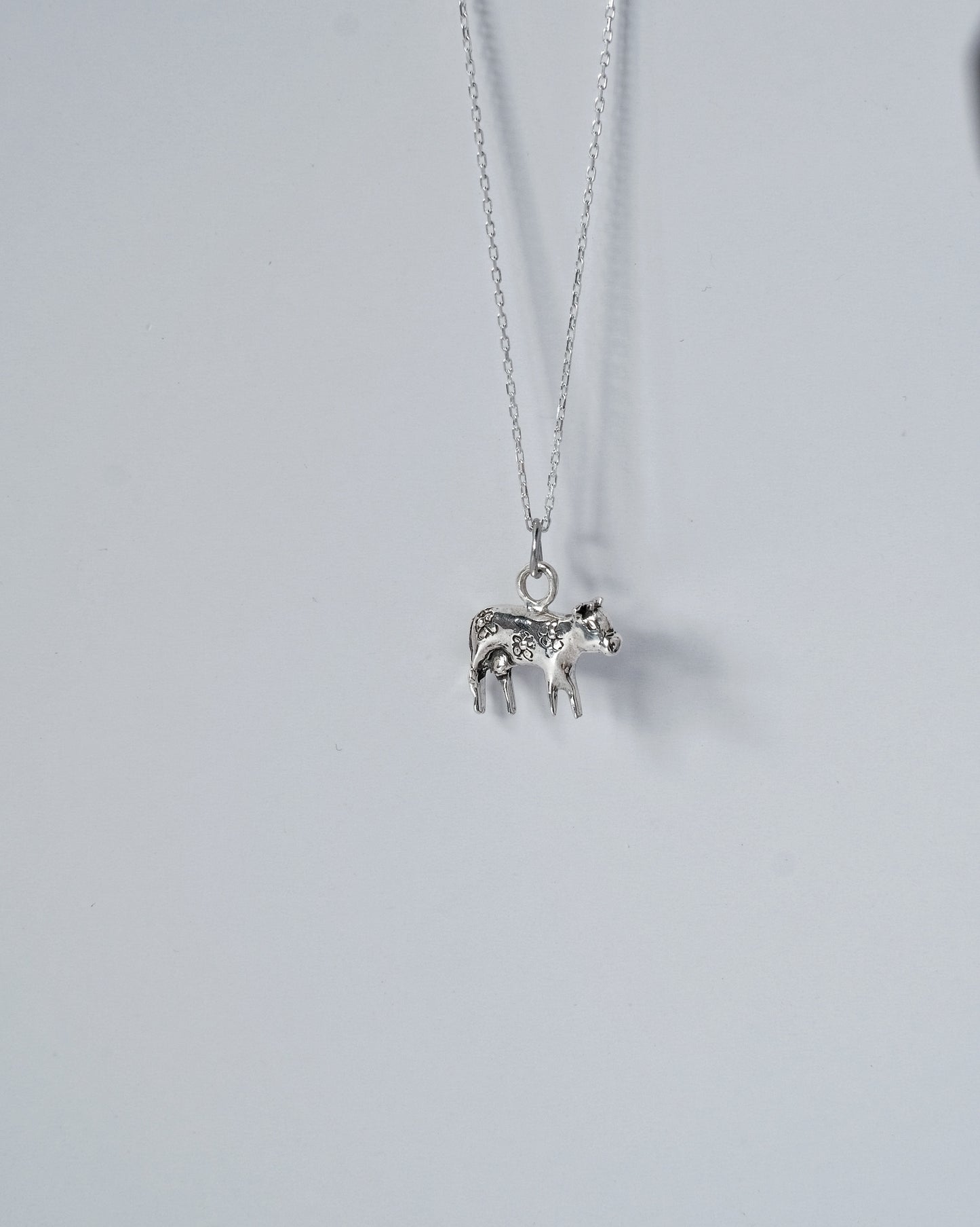 Anhänger "Moo-Moo" - Halskette mit Kuh-Charm aus Sterlingsilber