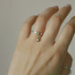 Ring with tulip pendant