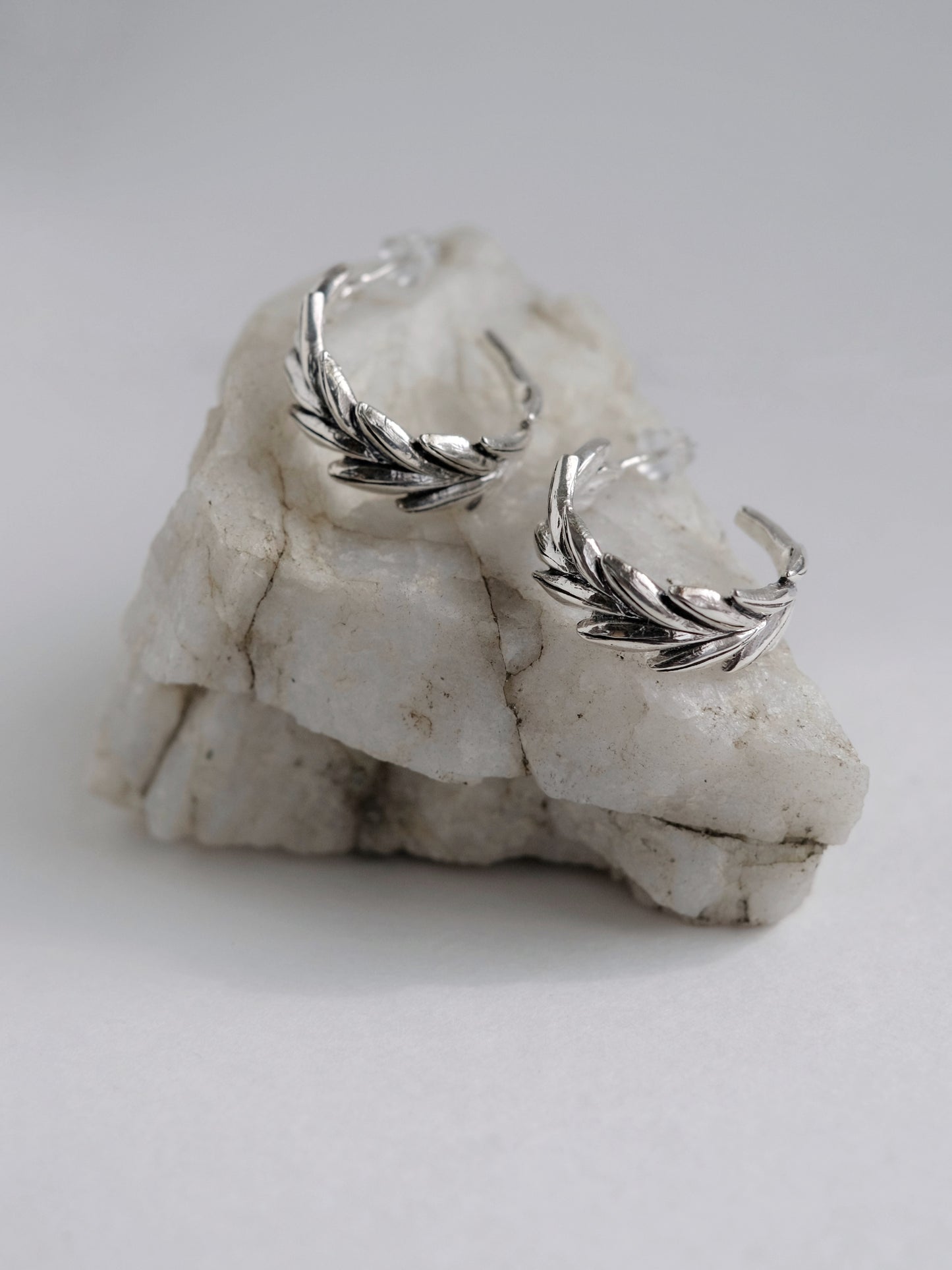Earrings "Wheat" circle