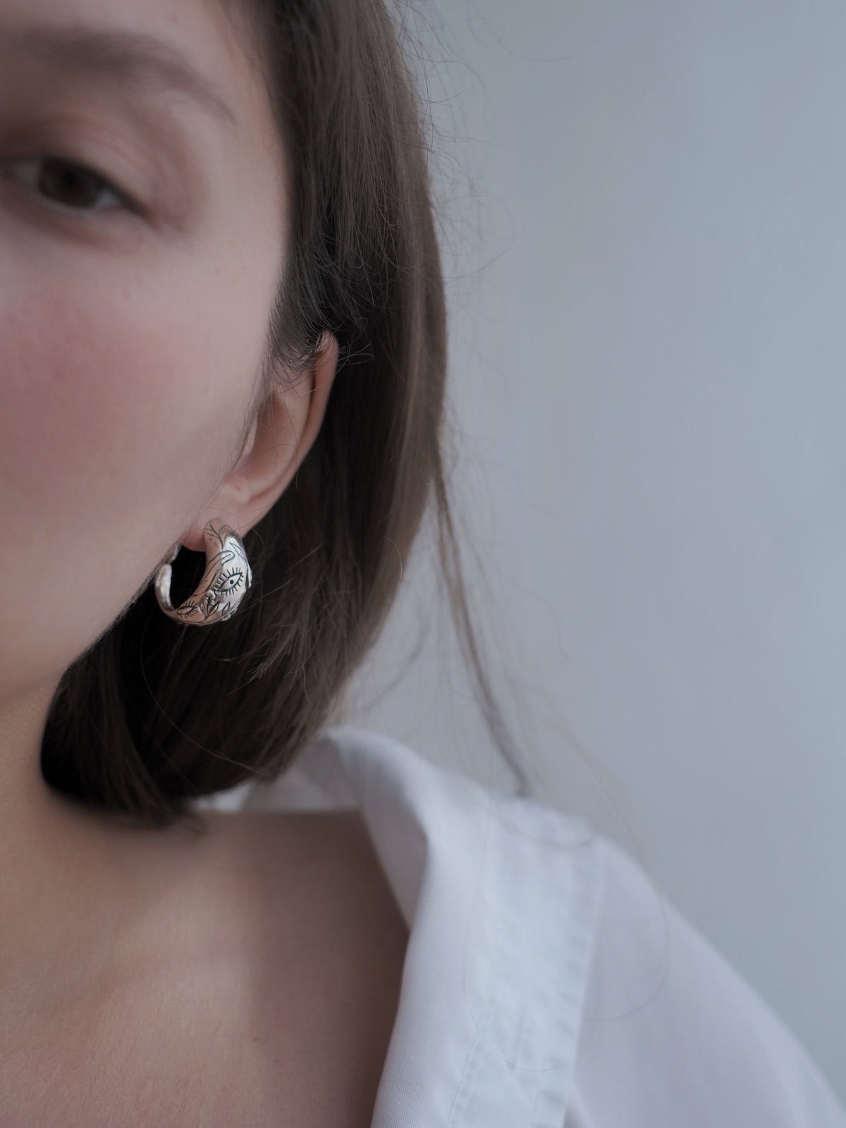 Earrings "Thread"